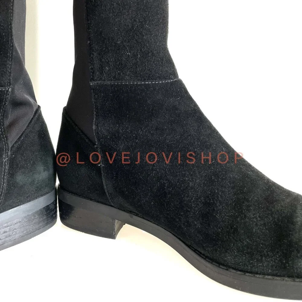 Boots | Blondo Black Suede Over-the-Knee Waterproof | Classic Minimalist Flats 9